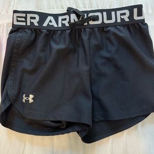 Under armor shorts - girls size medium